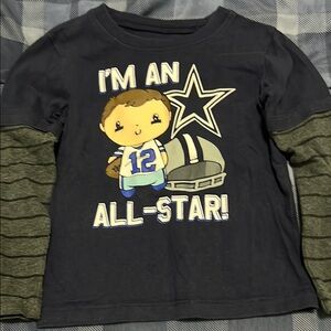 Kids Navy Blue Dallas Cowboys All-Star Long Sleeve Shirt